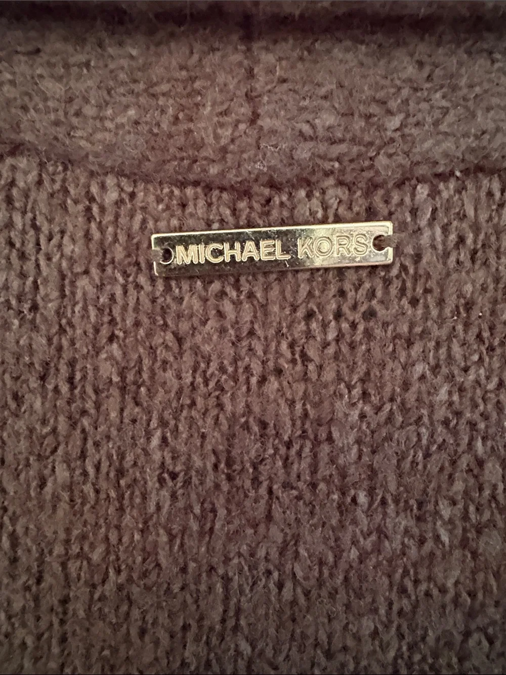 Michael Kors Olive Open-Front Long Cardigan